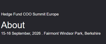 Hedge Fund COO Summit Europe