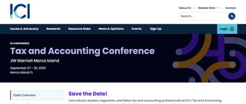 ICI Tax and Accounting Conference 2026