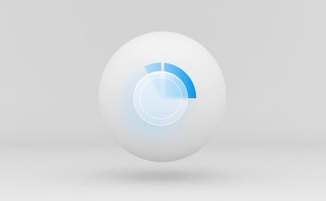 pie chart with overlay icon