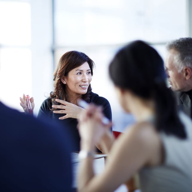 people in a meeting