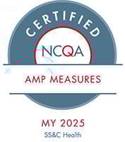 NCQA AMP measure certification logoi